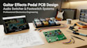 design guitar effects pedal pcb, audio switcher and footswitch systems
