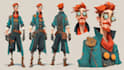 draw concept art, character illustrations and environment