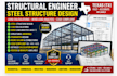 structural engineer steel structure load calculations wind load analysis in tx