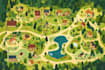design unique vector or isometric map art