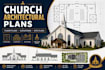 provide complete 2d church architectural plans, elevation and foundation drawing