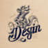 design hand drawn vintage lettering with mascot