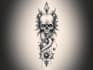 create a professional custom tattoo design