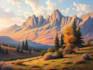 paint landscape in oil painting