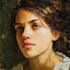 draw oil painting character with painterly detail