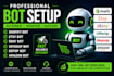 setup shopify bot, esty bot, ebay bot, offerup bot, depop bot, amazon bot