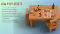 create low poly game assets and props in blender