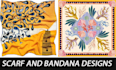 create scarf bandana shawl pattern design