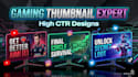 design professional youtube thumbnails with high CTR