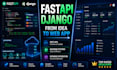 develop fastapi django web applications in python