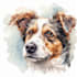 draw watercolor pet portrait