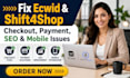 fix ecwid shift4shop checkout payment seo and mobile issues