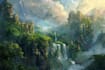 fantasy concept landscape illustrations