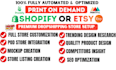 do print on demand store, shopify pod store, printify, printiful, etsy pod store