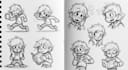 draw sketches with your character