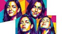 make a beautiful wpap pop art portrait