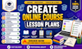 create online course lesson plan