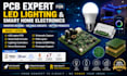 custom pcb for led lights, smart bulbs, and home electronics circuits