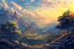 make fantasy landscape concept art