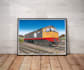 create a custom railway poster illustration