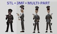 add color to 3d model, convert 2d image to 3d stl 3mf for multicolor printing