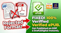 format and convert your word or PDF to professional epub for amazon KDP