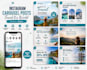 create travel agency social media posts in canva