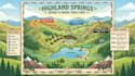 do map illustration, trail map, hiking maps, tourist map outdoor recreation maps