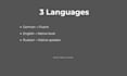 translate english, russian, german manually