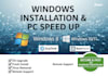 install windows 7, 8, 10, 11 and optimize your PC remotely