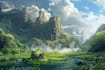 design amazing fantasy landscape
