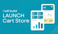 create your premium launch cart store