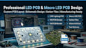 create custom led lighting pcb and ready macro led pcb layouts with gerber file
