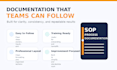 create expert sops and process documentation