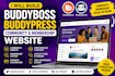 build buddyboss website, buddypress community website and membership website