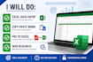 data entry, excel data management