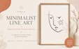 create original minimalist line face art