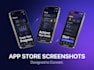 design stunning app screenshots for ios and android apps saas, ecommerce