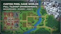 pixel art parallax background pixel scenery landscape environment art animation