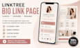 setup linktree bio link landing page for instagram and tiktok