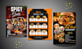design digital, restaurant menu design animated menu or digital menu board