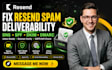 fix resend spam folder dns spf dkim dmarc domain deliverability