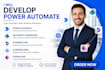 develop power automate microsoft sharepoint dynamics 365 ai workflows canvas app