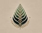 design boho chic hand drawn botanical logo
