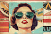 create vintage, retro flyer or poster design