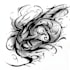 custom an abstract black tattoo design
