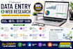do data entry,copy paste,web reasearch and exel data entry
