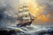 create ship oil painting for you