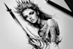 create a tattoo design of tattoo sleeve