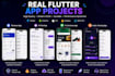 develop a flutter mobile app for android and ios